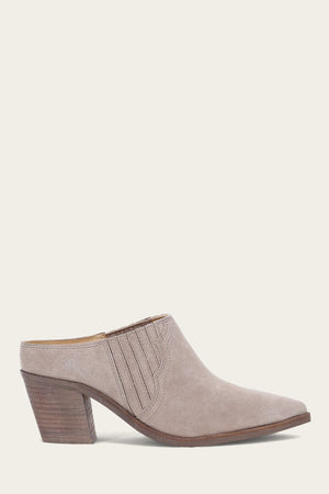 Sara Western Mule - Taupe - Outside