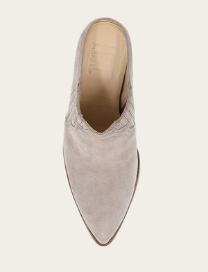 Sara Western Mule - Taupe - Top Down