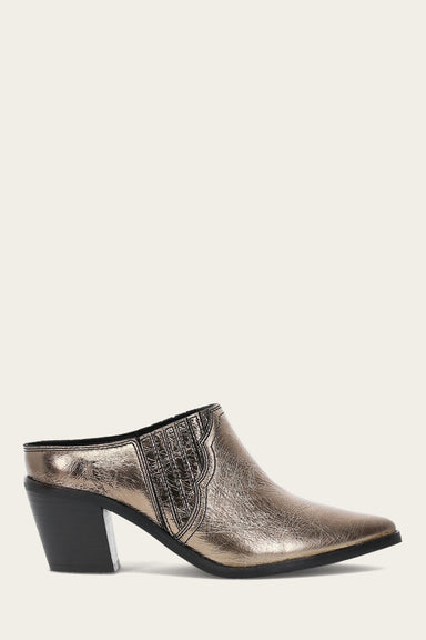 Sara Western Mule - Bronze - Outside