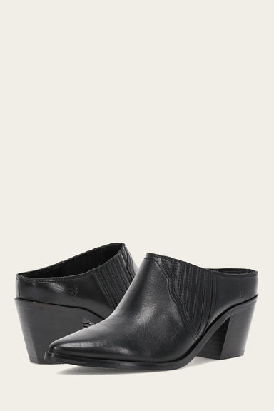 Sara Western Mule - Black - Pair
