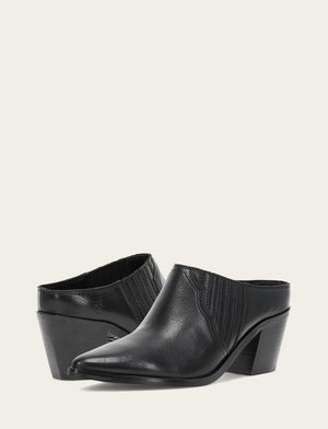 Sara Western Mule - Black - Pair