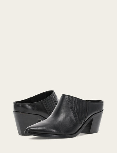 Sara Western Mule - Black - Pair