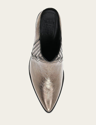 Sara Western Mule - Bronze - Top Down