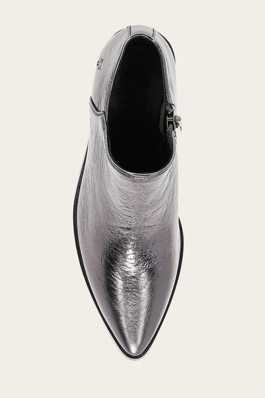 Sara Western Shootie - Pewter - Top Down