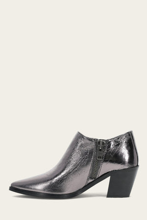 Sara Western Shootie - Pewter - Inside