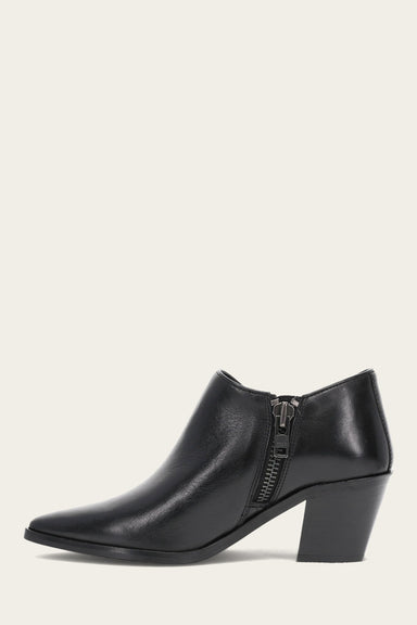 Sara Western Shootie - Black - Inside