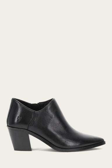 Sara Western Shootie - Black - Outside