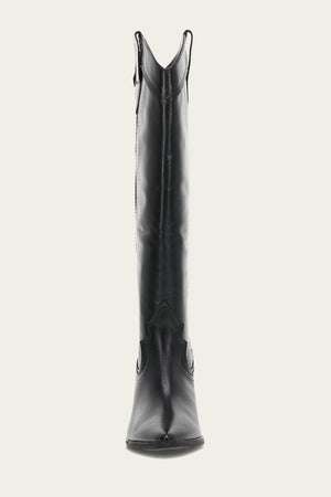 Sara Western Tall - Black - Front