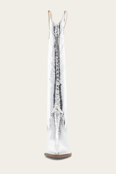 Sara Western Tall - Silver - Front