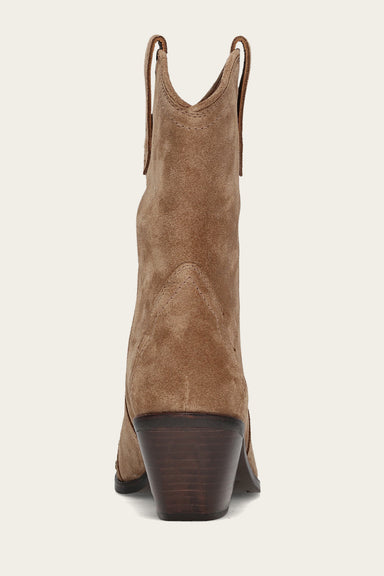 Sara Wingtip Stud - Almond - Back