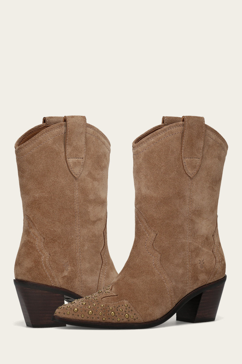 Sara Wingtip Stud - Almond - Pair