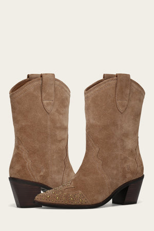 Sara Wingtip Stud - Almond - Pair