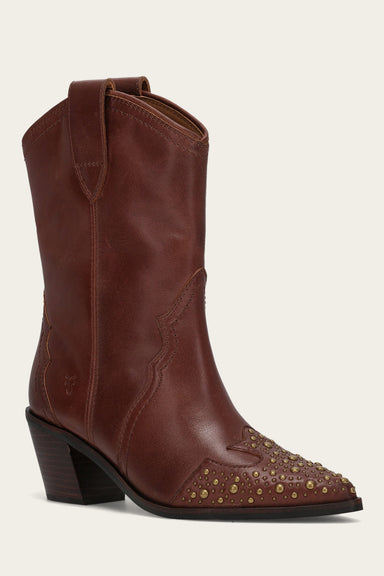 Sara Wingtip Stud - Saddle - Hero