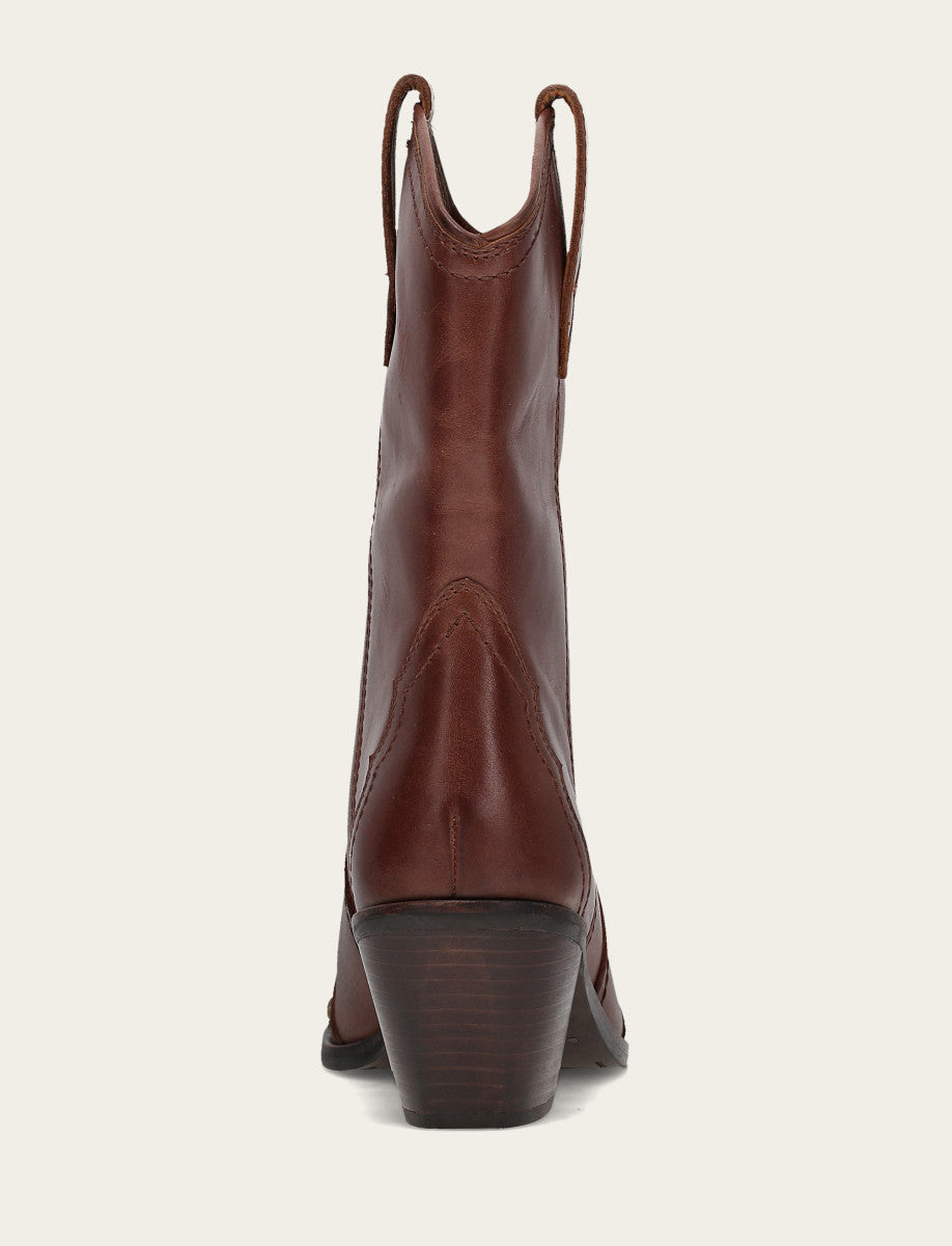 Sara Wingtip Stud - Saddle - Back
