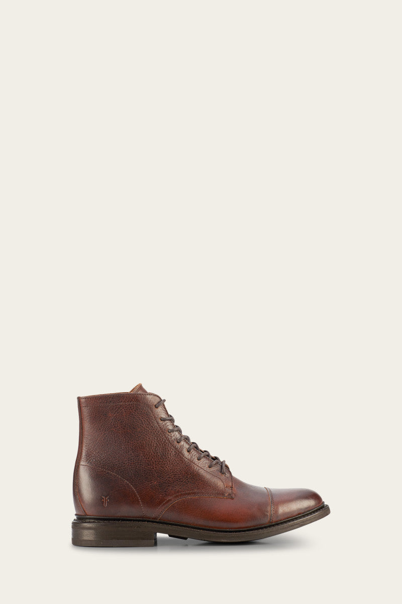 Seth Cap Toe Lace Up - Brown - Outside