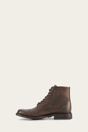 Seth Cap Toe Lace Up - Graphite - Inside