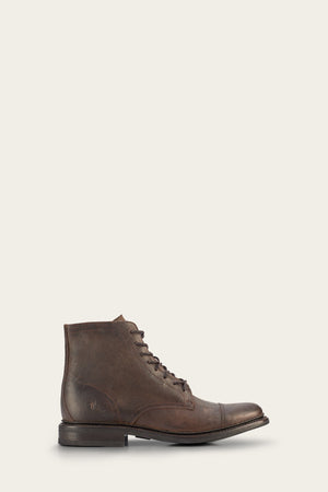 Seth Cap Toe Lace Up - Graphite - Outside