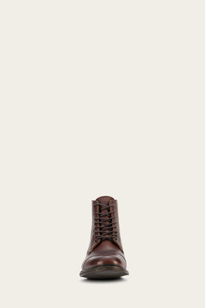 Seth Cap Toe Lace Up - Brown - Front