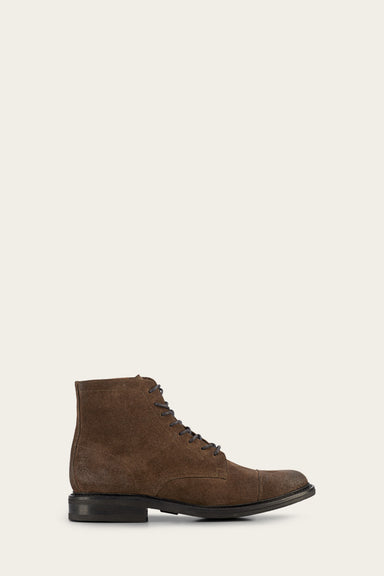 Seth Cap Toe Lace Up - Dark Brown - Outside