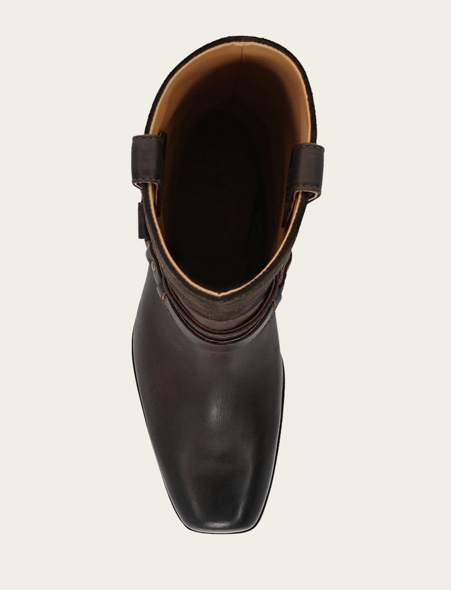 Shiloh Harness Belted - Dark Brown - Top Down