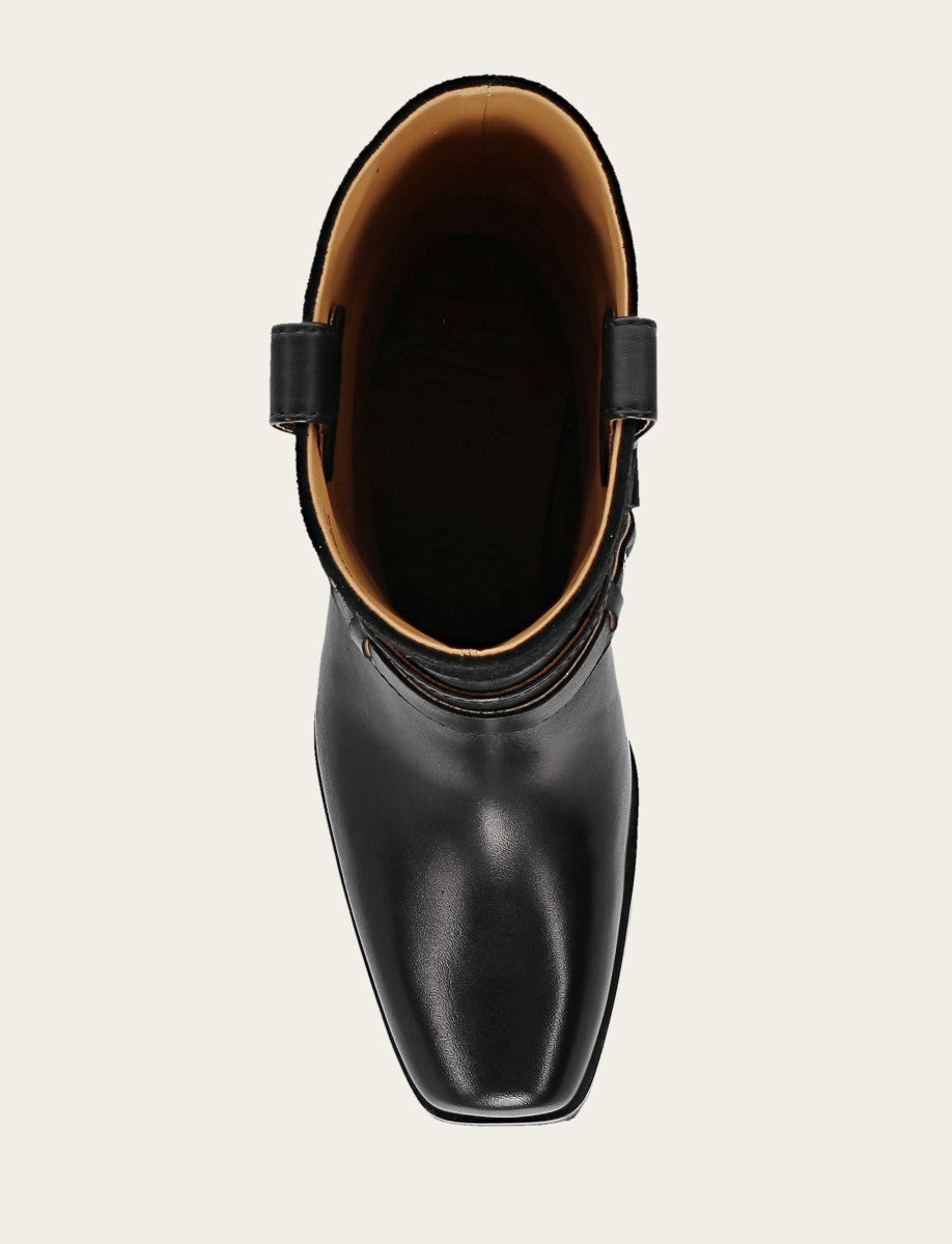 Shiloh Harness Belted - Black - Top Down