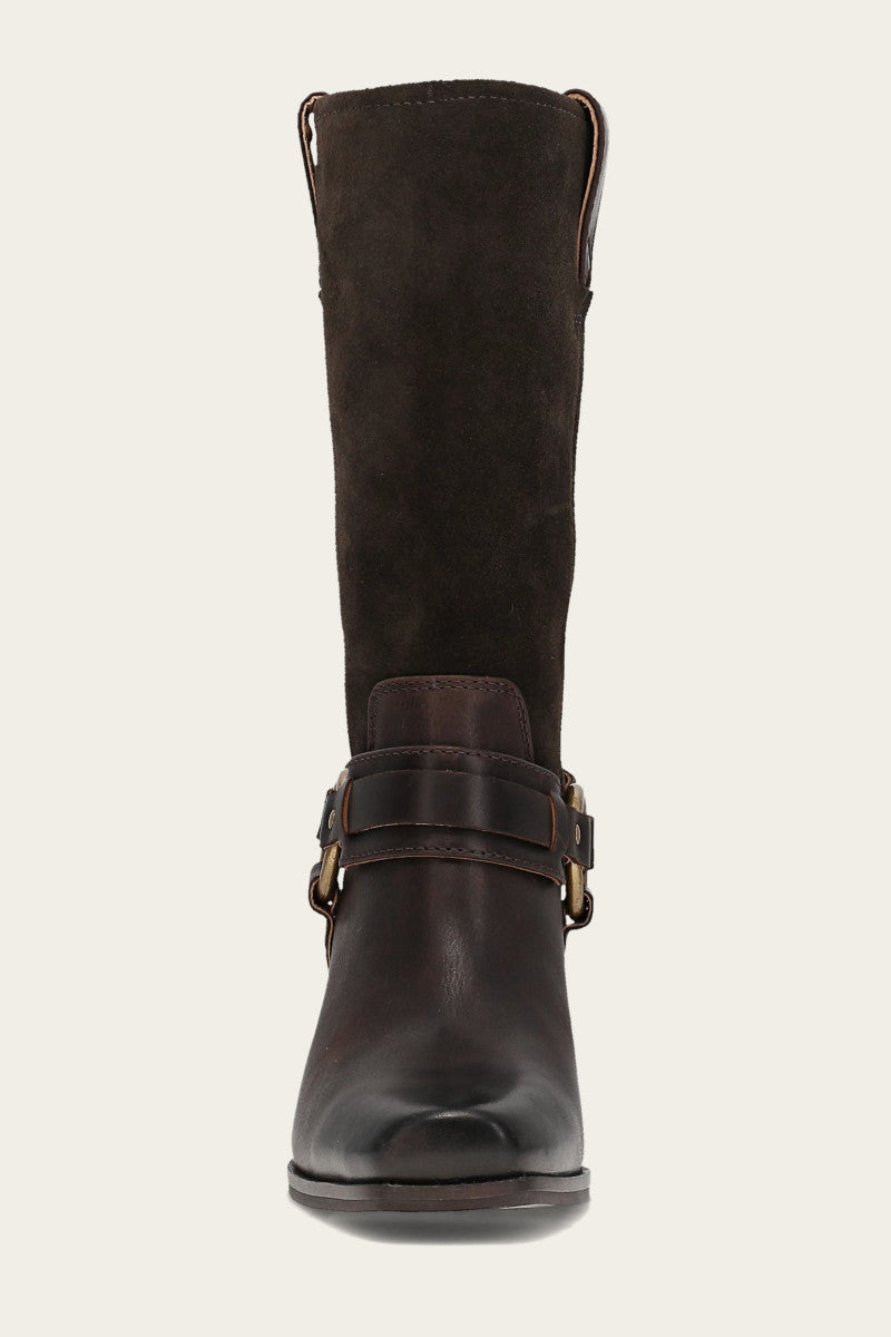 Shiloh Harness Belted - Dark Brown - Front