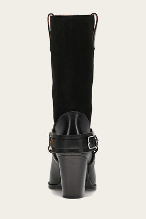 Shiloh Harness Belted - Black - Back