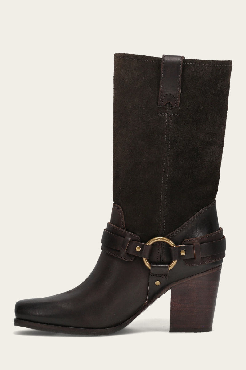 Shiloh Harness Belted - Dark Brown - Inside