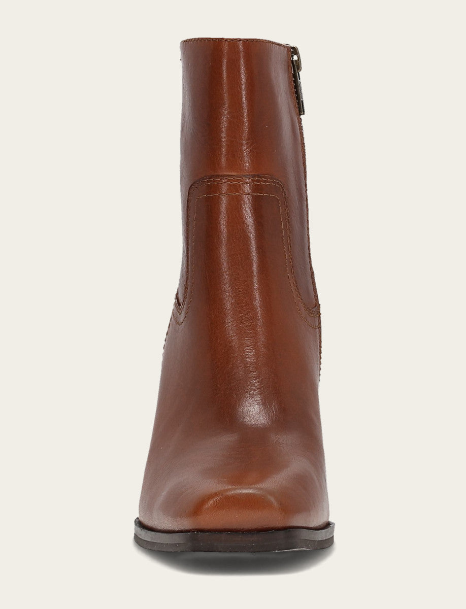 Shiloh Zip Bootie - Cinnamon - Front