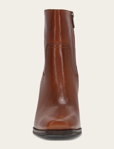 Shiloh Zip Bootie - Cinnamon - Front