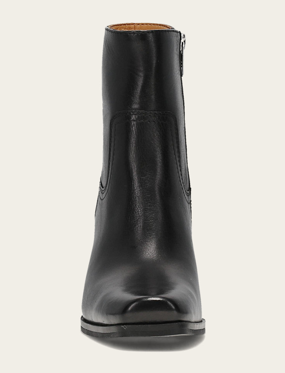 Shiloh Zip Bootie - Black - Front