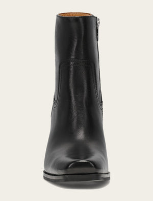 Shiloh Zip Bootie - Black - Front