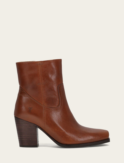 Shiloh Zip Bootie - Cinnamon - Outside