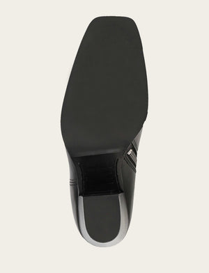 Shiloh Zip Bootie - Black - Sole