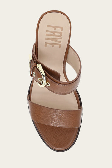 Stella Buckle Slide - Dark Latte - Top Down