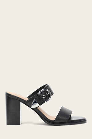 Stella Buckle Slide - Black - Outside