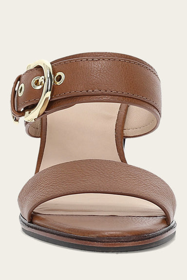 Stella Buckle Slide - Dark Latte - Front