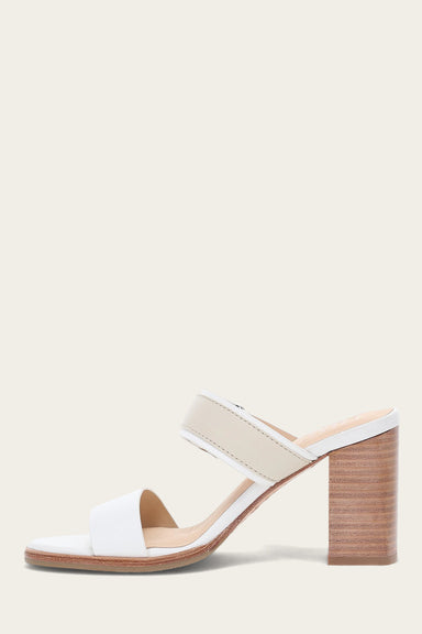 Stella Buckle Slide - White/Ivory - Inside