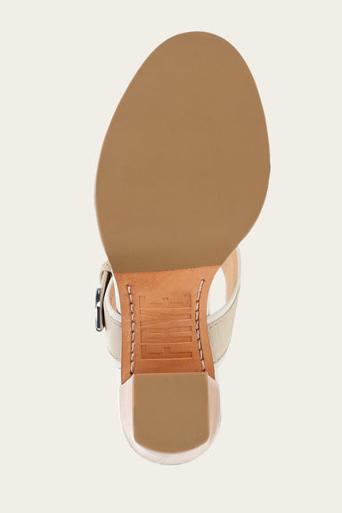 Stella Buckle Slide - White/Ivory - Sole