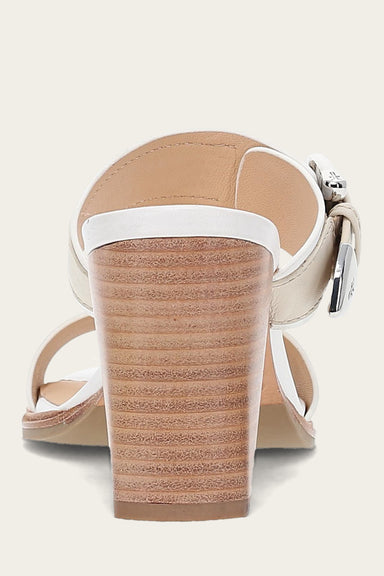 Stella Buckle Slide - White/Ivory - Back