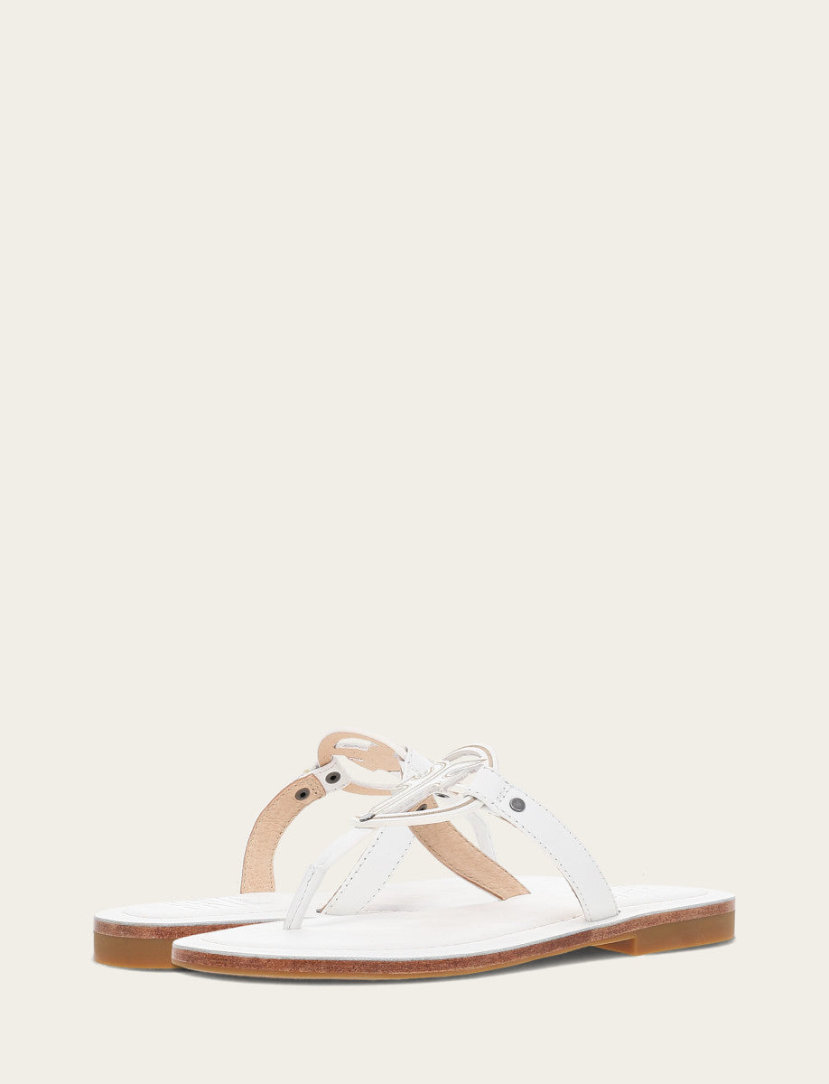 Taylor Logo Sandal - White - Pair