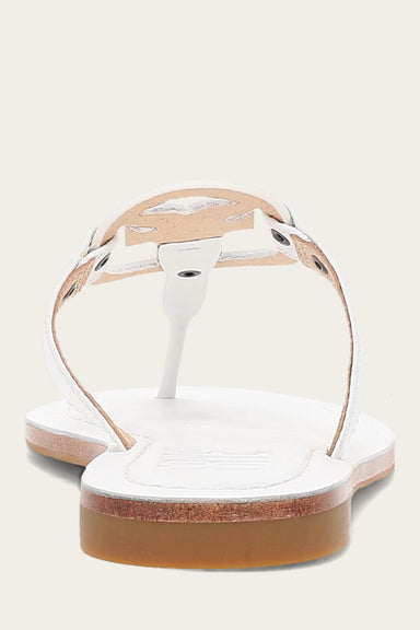 Taylor Logo Sandal - White - Back