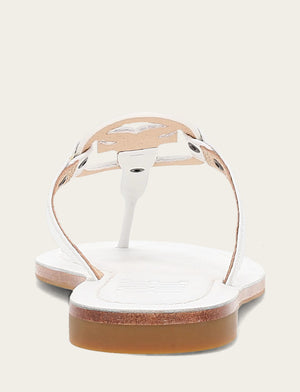 Taylor Logo Sandal - White - Back