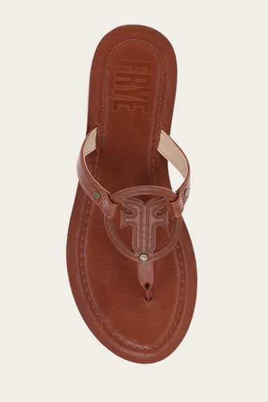 Taylor Logo Sandal - Cinnamon - Top Down
