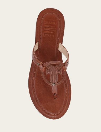 Taylor Logo Sandal - Cinnamon - Top Down