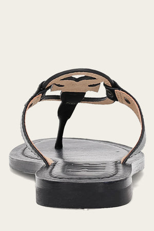 Taylor Logo Sandal - Black - Back