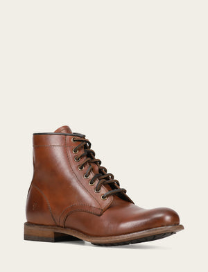 Frye Tyler Flex Lace Up Boots in Cognac - Size 9.5 Frye Tyler Flex Lace Up Boots in Cognac - Size 9.5