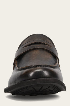 Tyler Flex Penny - Brown Brush-Off - Front