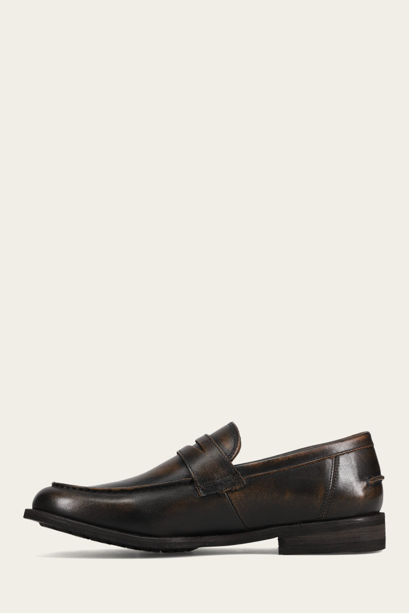 Tyler Flex Penny - Brown Brush-Off - Inside