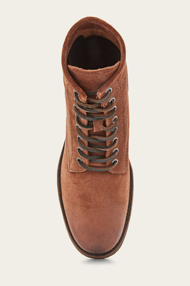 Tyler Lace Up - Brown - Top Down